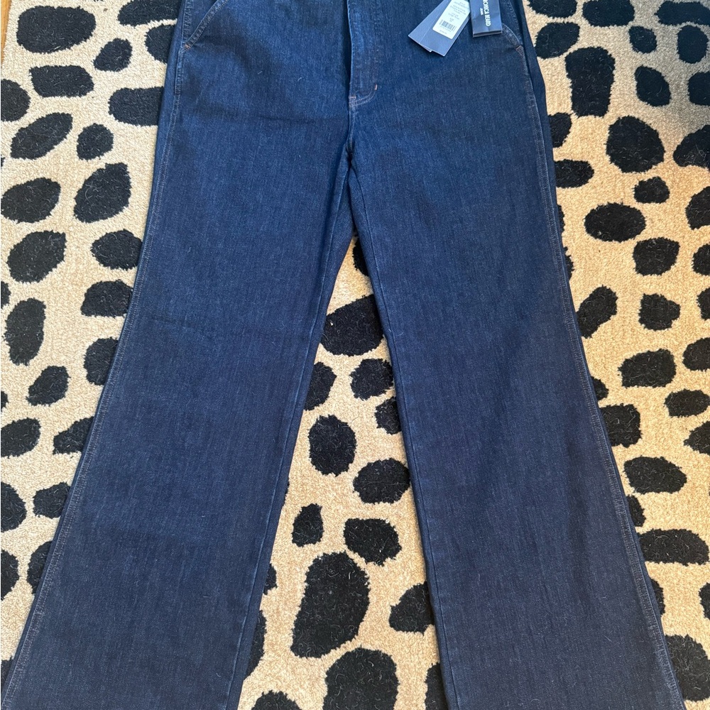 Veronica Beard Crosbie Wide Leg Trousers Women's Jeans Size 32